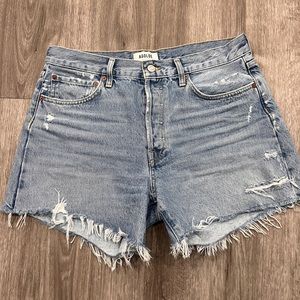Agolde Parker Loose Long Vintage Shorts